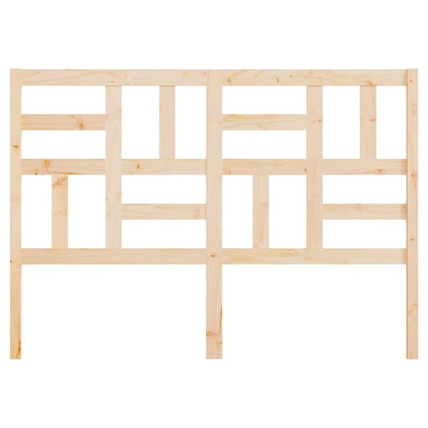 vidaXL Bed Headboard 141x4x104 cm Solid Wood Pine
