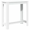 vidaXL Bar Table White 102x50x103.5 cm Engineered Wood