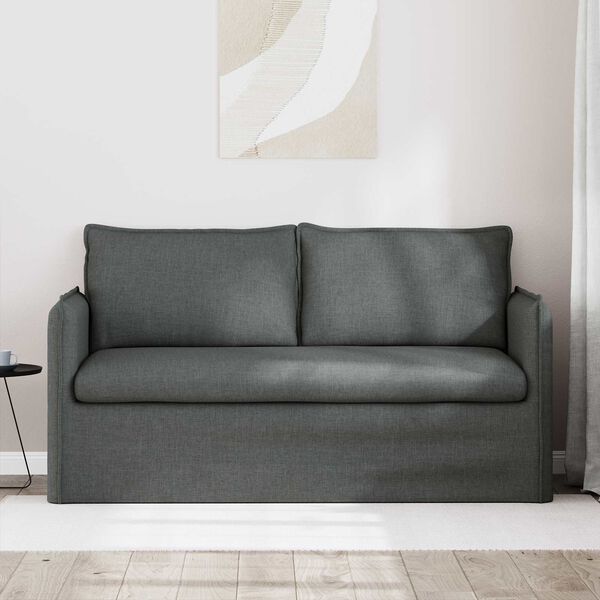 vidaXL Sofa Dark Grey 156 x 82 x 85 cm Fabric