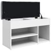 vidaXL Shoe Bench White 82x32x45,5 cm Engineered Wood