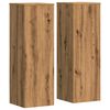 vidaXL Plant Stand 2 pcs Oak 33 x 33 x 100 cm Engineered Wood