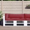 vidaXL Pallet Cushions 3 pcs Wine Red Fabric