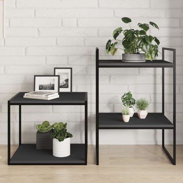 vidaXL Bookshelf Boards 4 pcs Grey 40x50x1.5 cm Engineered Wood