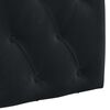 vidaXL Hanging Headboard Wall-mounted Black 130 x 55 x 7 cm Velvet