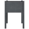 vidaXL Garden Planters 2 pcs Grey 50x50x70 cm Solid Pinewood