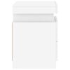 vidaXL Bedside Cabinets with LED Lights 2 pcs White 35x39x55 cm