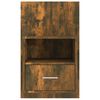 vidaXL Wall-mounted Bedside Cabinet Smoked Oak