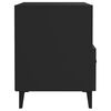 vidaXL Bedside Cabinet Black Engineered Wood