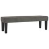 vidaXL Bench Dark Grey 100x30x30 cm Velvet
