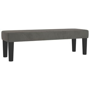 vidaXL Bench Dark Grey 100x30x30 cm Velvet