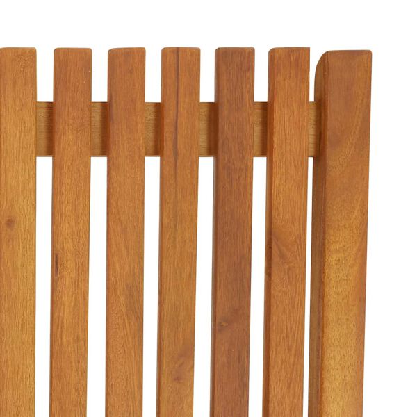 vidaXL Sun Lounger with Cushion Solid Acacia Wood