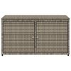 vidaXL Garden Storage Cabinet Grey 110x55x60.5 cm Poly Rattan