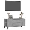 vidaXL TV Cabinet Grey Sonoma 102x44.5x50 cm Engineered Wood