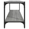 vidaXL TV Cabinet Grey Sonoma 100x33x41 cm Engineered Wood and Steel