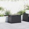 vidaXL Garden Storage Box Anthracite 77.5 x 54.5 x 53 cm Plastic