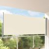 vidaXL Patio Retractable Side Awning 140 x 300 cm Cream