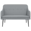vidaXL Bench Light Grey 110x76x80 cm Fabric