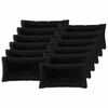vidaXL Cushion with Pillow HEERLEN 2 pcs Black PV Fleece