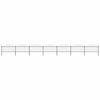 vidaXL Garden Fence with Spear Top Steel 1172x150 cm Black