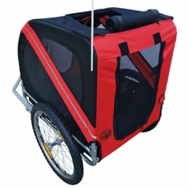 vidaXL Dog Bike Trailer Rex Red