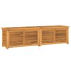 vidaXL Garden Storage Box with Bag 200x50x55 cm Solid Wood Teak