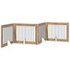 vidaXL Foldable Dog Gate with Stands 4 pcs Artisan Oak 401 cm