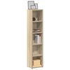 vidaXL CD Cabinets 2 pcs Sonoma Oak 21x16x93.5 cm Engineered Wood