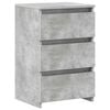 vidaXL Bed Cabinets 2 pcs Concrete Grey 40x35x62.5 cm Engineered Wood
