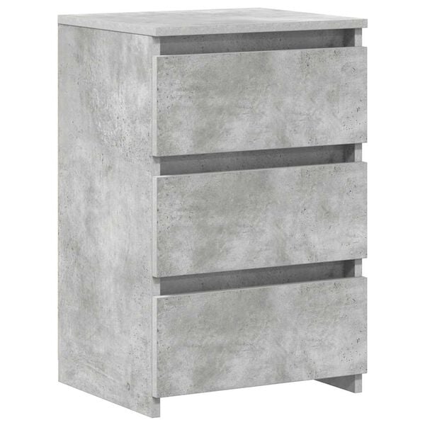 vidaXL Bed Cabinets 2 pcs Concrete Grey 40x35x62.5 cm Engineered Wood
