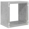 vidaXL Wall Cube Shelves 4 pcs Concrete Grey 22x15x22 cm