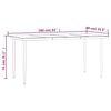 vidaXL 7 Piece Garden Dining Set with Cushions Poly Rattan and Steel