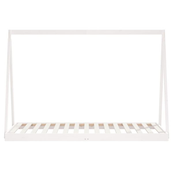 vidaXL Kids Bed Frame White 90x190 cm Solid Wood Pine