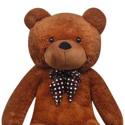 vidaXL XXL Soft Plush Teddy Bear Toy Brown 160 cm