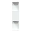vidaXL Room Divider Bookcase 3-Tier White 70x24x97 cm Engineered Wood