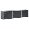 vidaXL Raised Bed | Anthracite | Galvanised steel | 240x40x45 cm | Durable