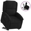 vidaXL Stand up Recliner Chair Black Velvet