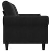 vidaXL 2-Seater Sofa Black 140 cm Velvet