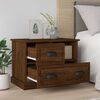 vidaXL Bedside Cabinet Brown Oak 60x39x45 cm
