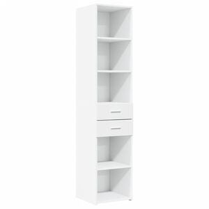 vidaXL Highboard White 40x42,5x185 cm Engineered Wood