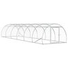 vidaXL Chicken Coop Silver 600 x 150 x 100 cm Galvanised Steel