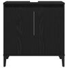 vidaXL Bathroom Sink Cabinet Black Oak 58 x 33 x 60 cm Engineered Wood