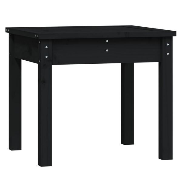 vidaXL Garden Bench Black 50x44x45 cm Solid Wood Pine