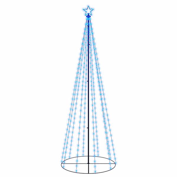 vidaXL Christmas Cone Tree Blue 310 LEDs 100x300 cm
