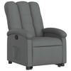 vidaXL Stand up Recliner Chair Dark Grey Fabric