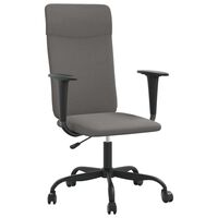 vidaXL Office Chair Dark Grey Fabric