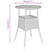 vidaXL 5 Piece Garden Bistro Set with Cushions Grey Poly Rattan