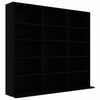 vidaXL CD Cabinet Black 100x23x89,5 cm Engineered Wood
