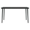 vidaXL 5 Piece Garden Dining Set with Cushions Black Poly Rattan Glass