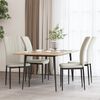vidaXL Dining Chairs 4 pcs Cream Velvet