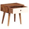 vidaXL Bedside Table Solid Acacia Wood 45x30x45 cm